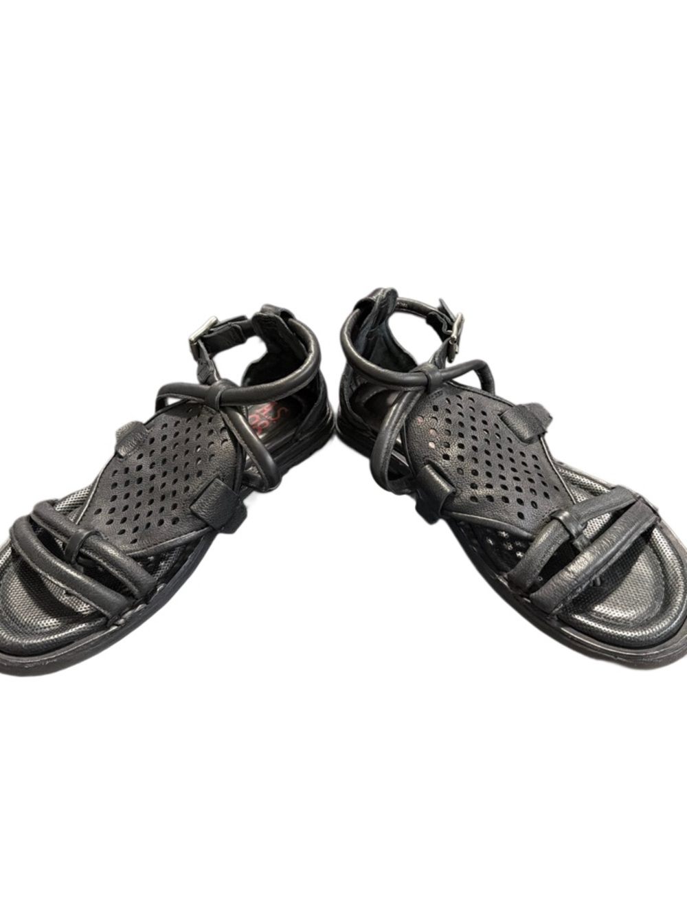 A.S. 98 Black sandals Women 9 - Picture 2 of 5